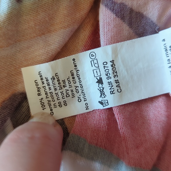 COPY - Weston Wear A-line flowy multicolor tank top medium - Picture 8 of 8